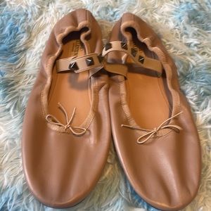 Valentino Rockstud Ballet Slippers